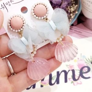 🍒NEW🍒 HANDMADE MACAROONS SHELLS EARRINGS